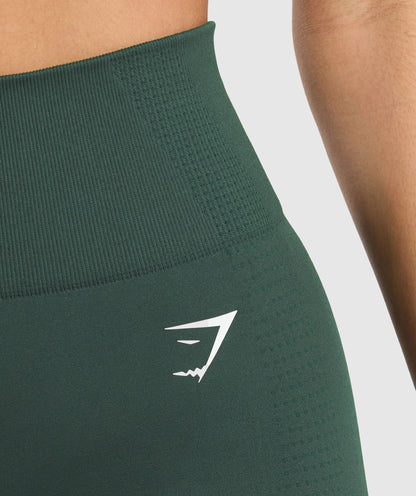 Gymshark Vital Seamless 7 Inch Shorts - Woodland Green Marl