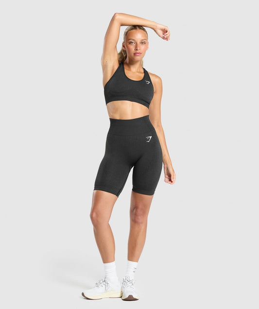 Gymshark Vital Seamless 7" Shorts - Black Marl