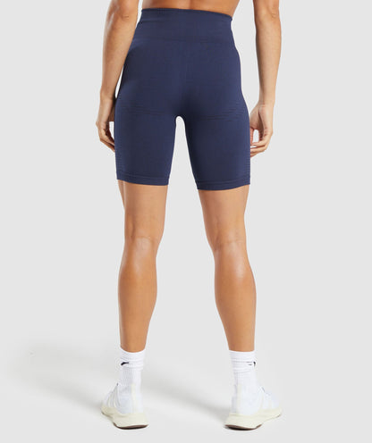 Gymshark Vital Seamless 7" Shorts - Heavy Blue/ Marl