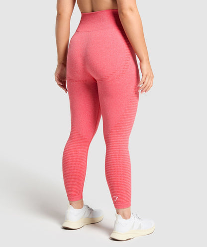 Gymshark Vital Seamless Leggings - Coral Red Marl