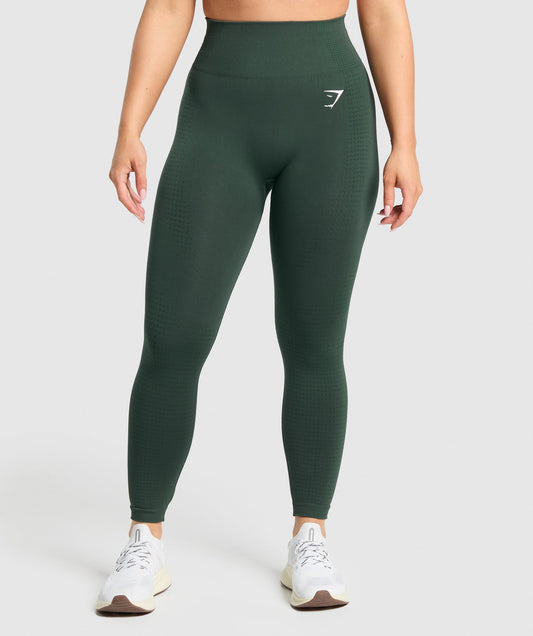 Gymshark Vital Seamless Leggings - Woodland Green Marl