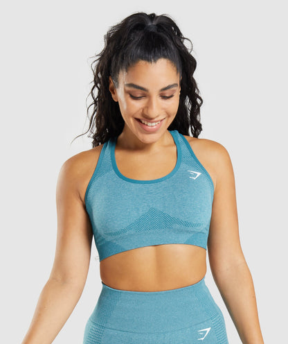 Gymshark Vital Seamless 2.0 Sports Bra - Tahoe Teal Marl