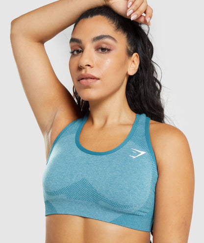 Gymshark Vital Seamless 2.0 Sports Bra - Tahoe Teal Marl