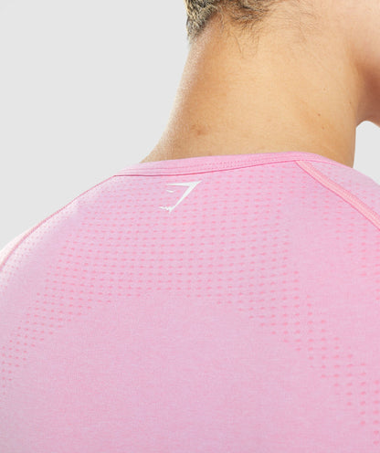 Gymshark Vital Seamless 2.0 Crop Top - Sorbet Pink Marl