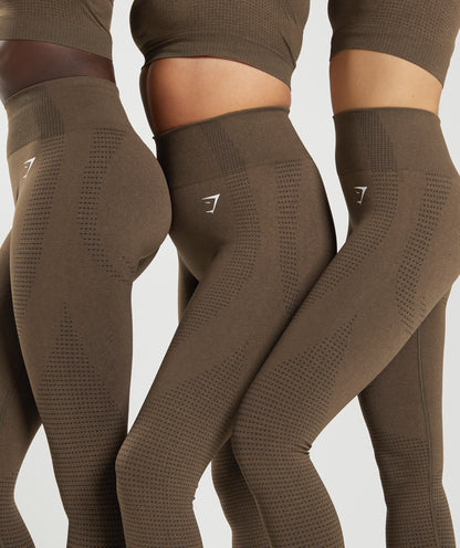 Gymshark Vital Seamless 2.0 Leggings - Espresso Marl