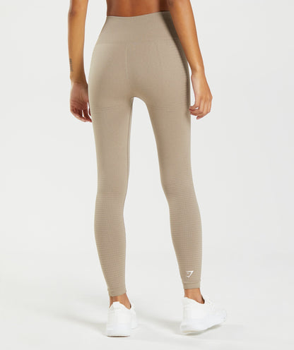 DNU - Gymshark Vital Seamless 2.0 Leggings - Vanilla Brown Marl