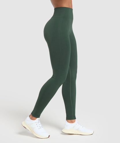 Gymshark Vital Seamless Leggings - Woodland Green Marl
