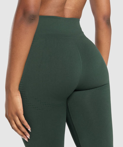 Gymshark Vital Seamless Leggings - Woodland Green Marl
