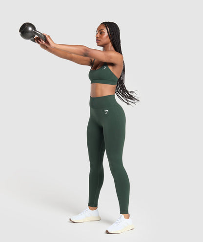 Gymshark Vital Seamless Leggings - Woodland Green Marl