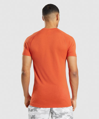 Gymshark Vital Light Seamless T-Shirt - Papaya Orange Marl