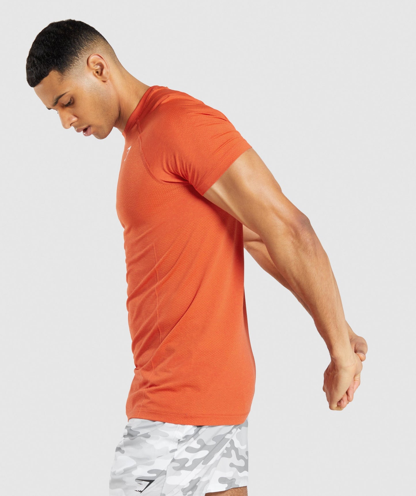 Gymshark Vital Light Seamless T-Shirt - Papaya Orange Marl