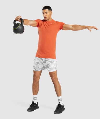 Gymshark Vital Light Seamless T-Shirt - Papaya Orange Marl