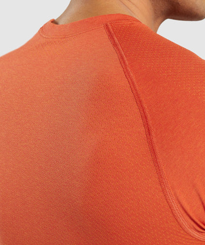 Gymshark Vital Light Seamless T-Shirt - Papaya Orange Marl