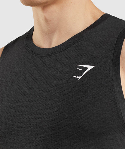 Gymshark Vital Seamless Light Tank - Black Marl