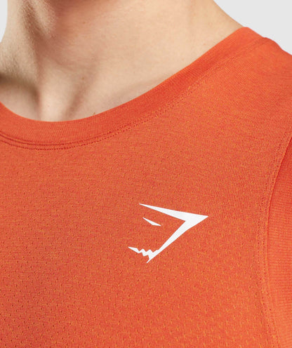 Gymshark Vital Seamless Light Tank - Papaya Orange Marl