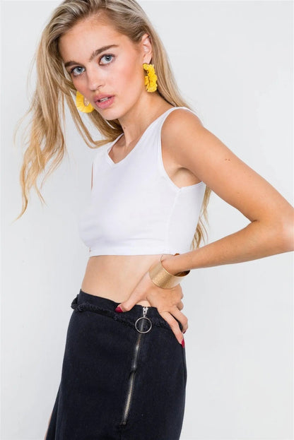 Black Denim Flounce Mermaid High-Low Midi Skirt /2-2-2