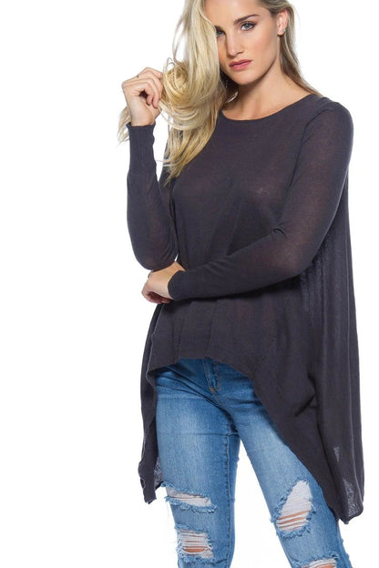 Black Charcoal Oversized Sweater /2-2-2