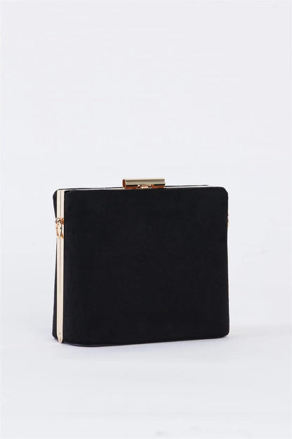 Black Chic Suede Clutch Bag /1 Bag